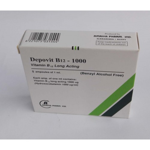 Depovit B12 1000 ( vitamin B12 long acting ) 5 ampoules